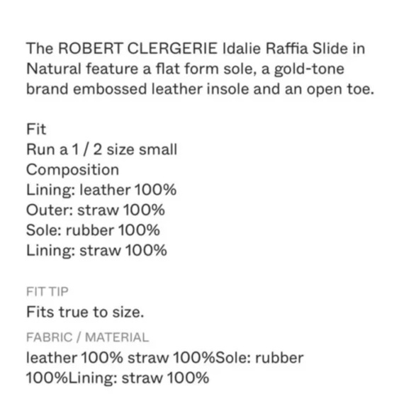 Clergie Raffia Slides Sz 38 - Picture 3 of 3